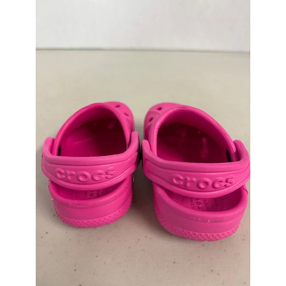 Crocs Classic Clog Toddler Size C4 Electric Pink Slip On Water Shoes Kids‎